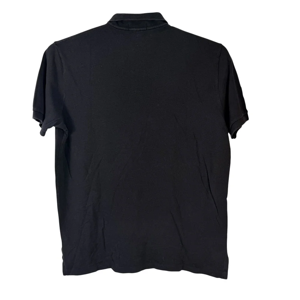 Polo Ralph Lauren Polo Shirt Mens XXL Black Pique Cotton Short Sleeve Pony Golf